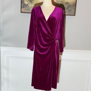 Anne Klein Amaranth Midi Dress